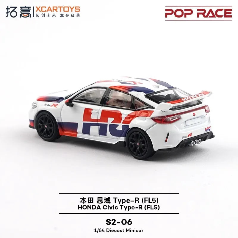 XCARTOYS Pop Race Civic Type R Fl5 7 2:64 Diecast