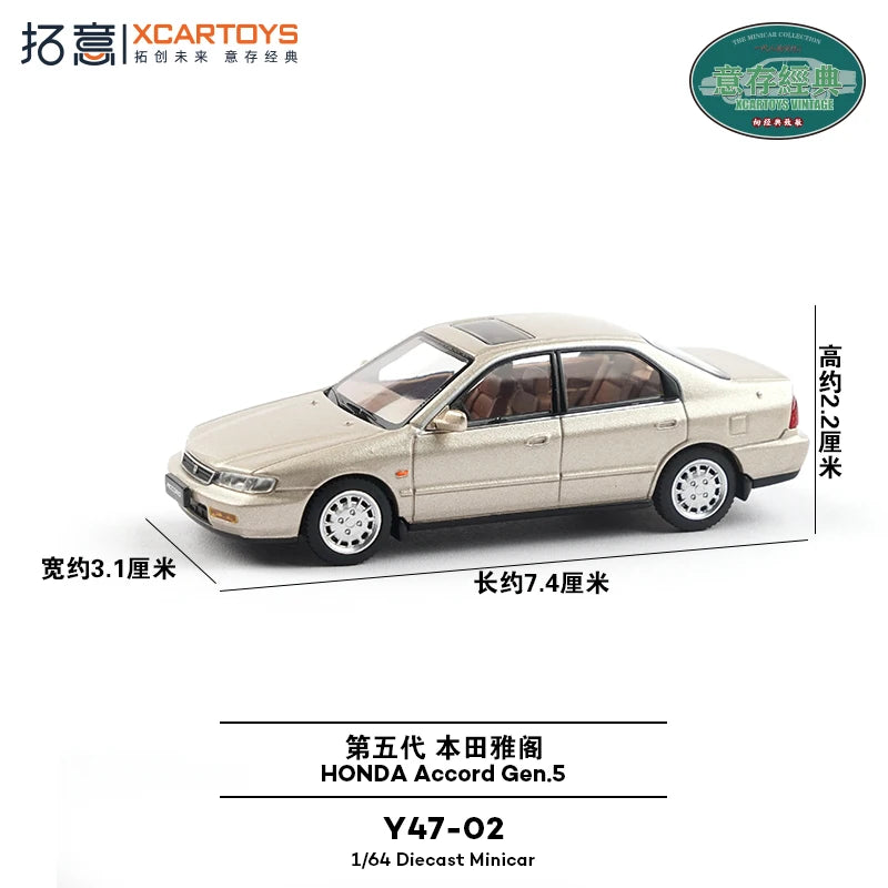 XCARTOYS Accord Gen 5 1 64 Metal Plastic Parts Y47 1:64 Diecast