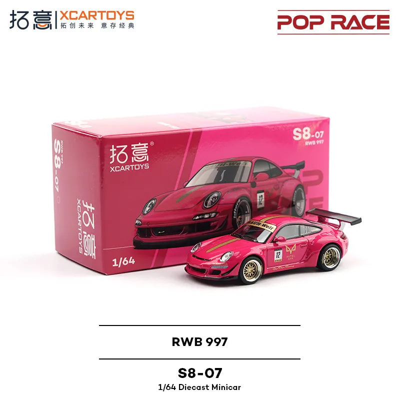 XCARTOYS Pop Race RWB 997 7 64 S8 1:64 Diecast