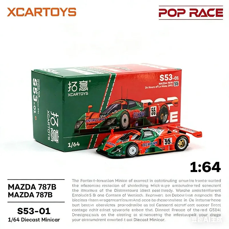Pop Race Mazda 787B 1991 Le Mans Champion 1:64 Diecast