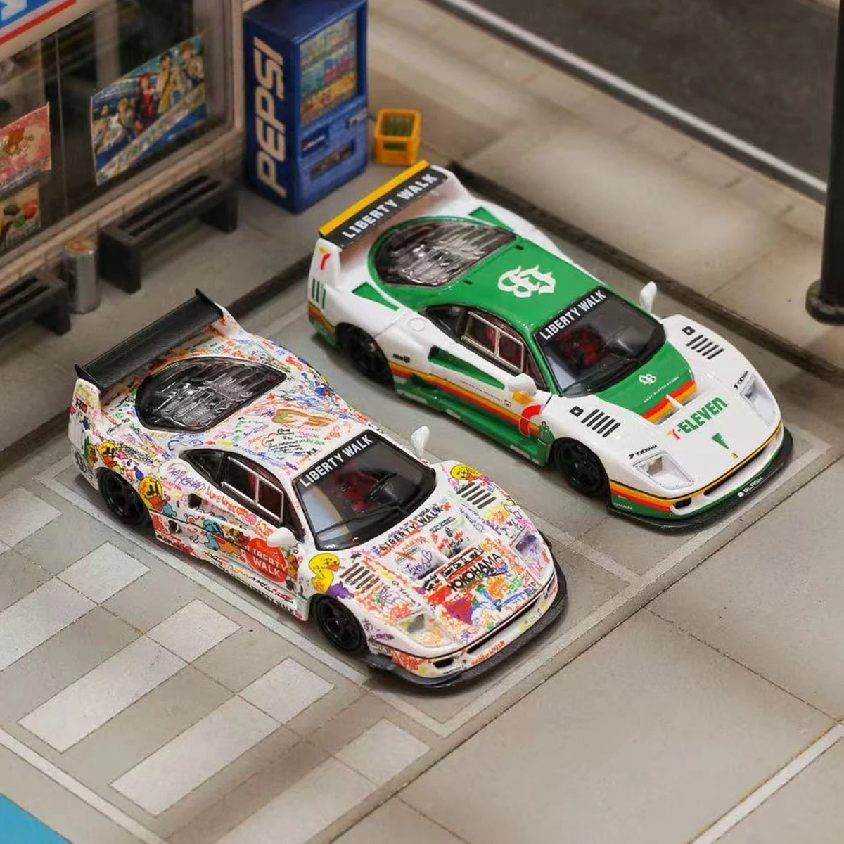 Ghost Player Sw 1 64 Prancing Horse Lbwk F40 Diorama 1:64 Diecast