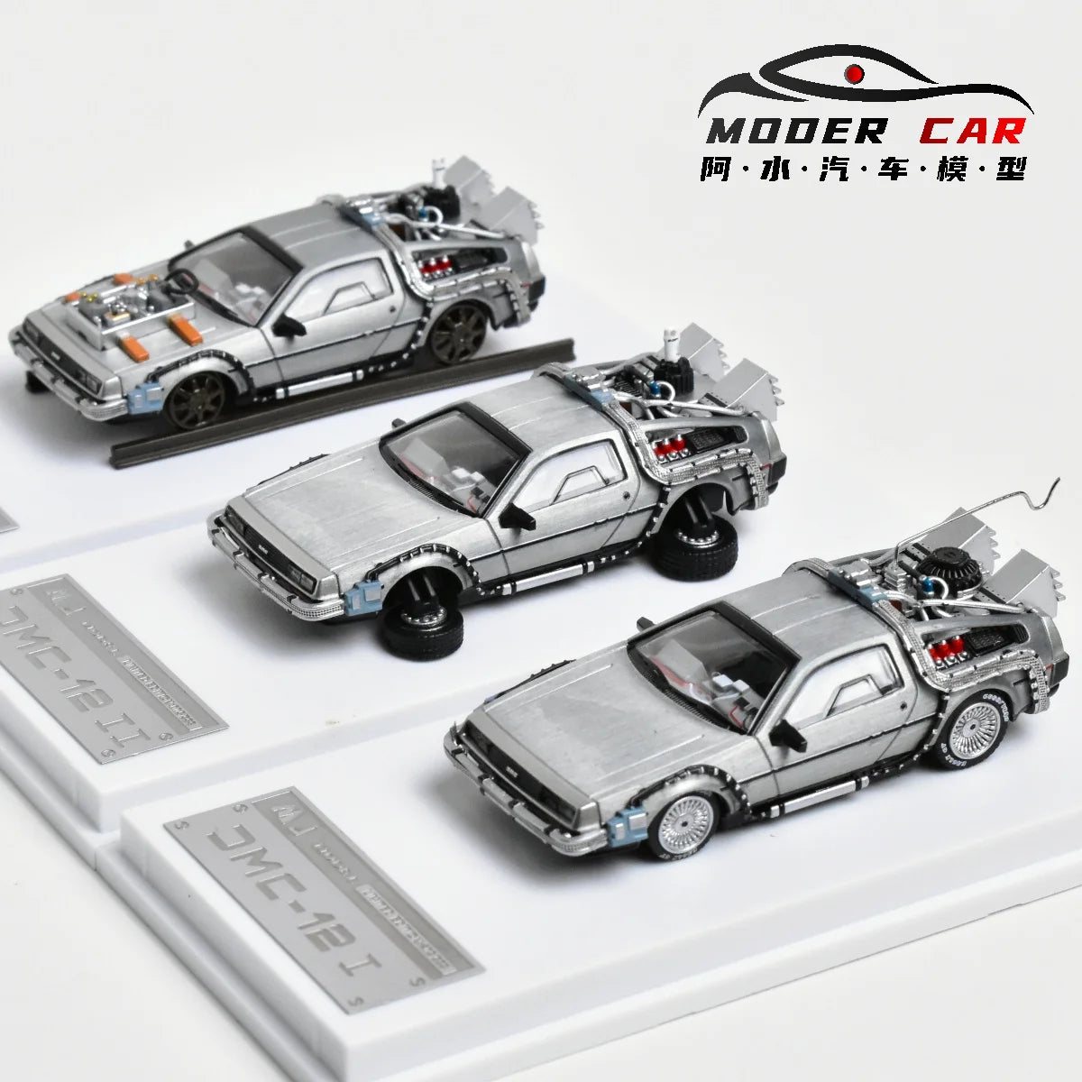 DeLorean DMC-12 Back to the Future MJ 1:64 Diecast