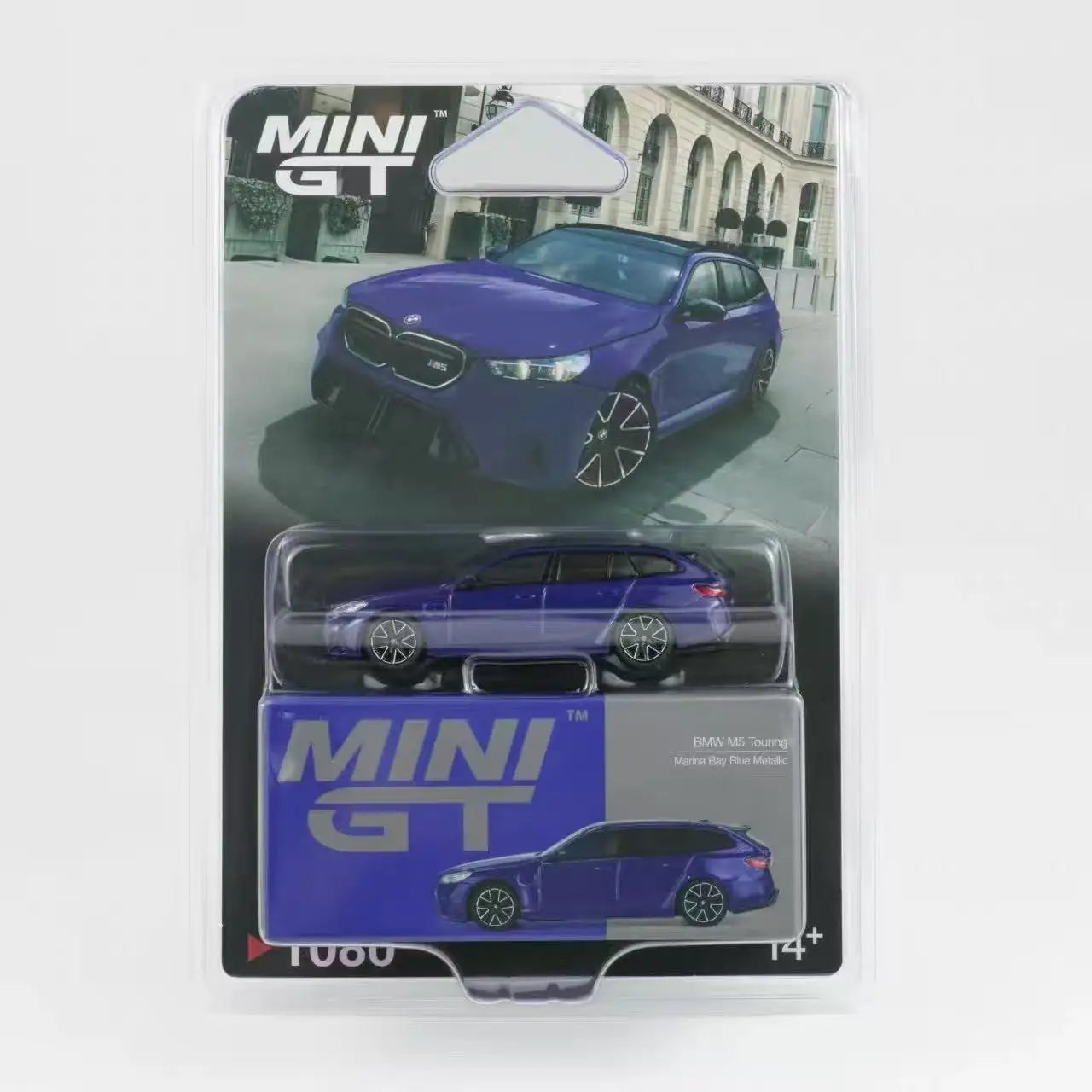 MINI GT BMW M5 Touring G99 Marina Bay Blue 1:64 Diecast