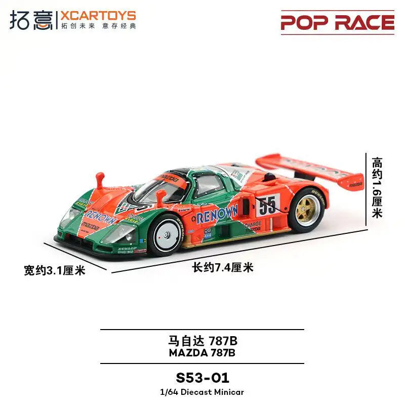 Pop Race Mazda 787B 1991 Le Mans Champion 1:64 Diecast