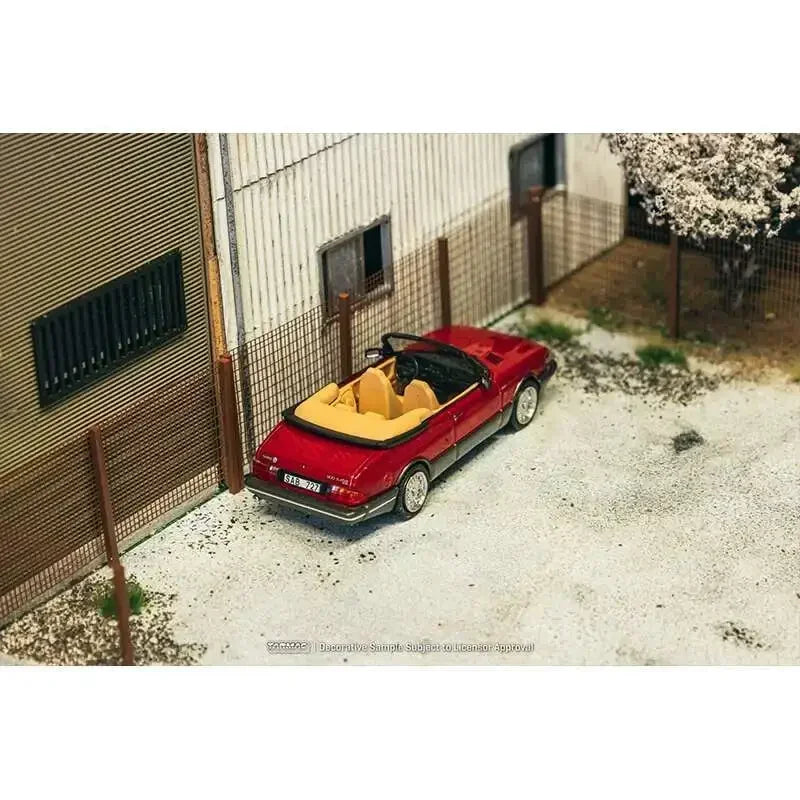 Tarmac Works Saab 900 Turbo Convertible Red 1:64 Diecast