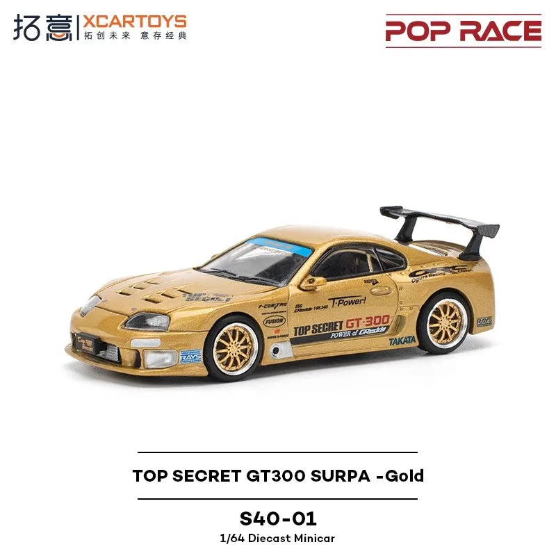 Pop Race XCARTOYS GT300 Supra 1 64 Metal Plastic Parts S40 1:64 Diecast