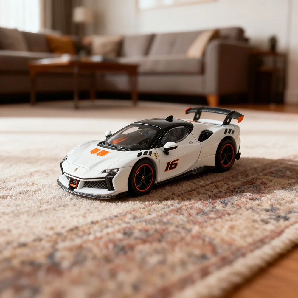 Ferrari SF90-Style Supercar 1:64 Diecast
