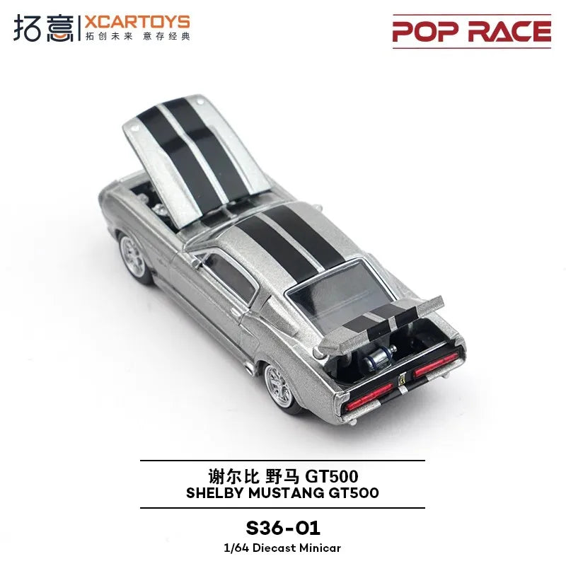 Pop Race XCARTOYS Mustang GT500 1 64 Metal Plastic Parts S36 1:64 Diecast