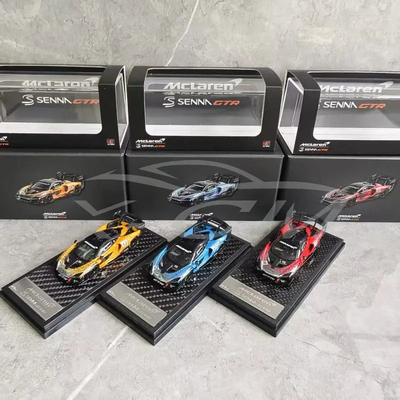 LCD Senna GT-R Apaxpo Blue Red Orange 1 64 1:64 Diecast