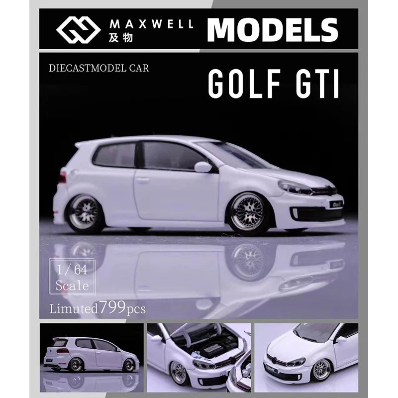 Volkswagen Golf GTI MK6 VI VAG BBS Maxwell 1:64 Scale Diecast Model Car