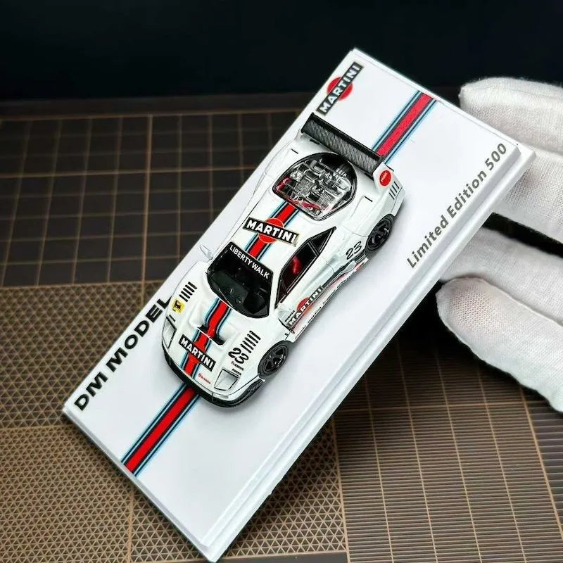 Ferrari F40 LBWK #58 Martini DM Model 1:64 Diecast