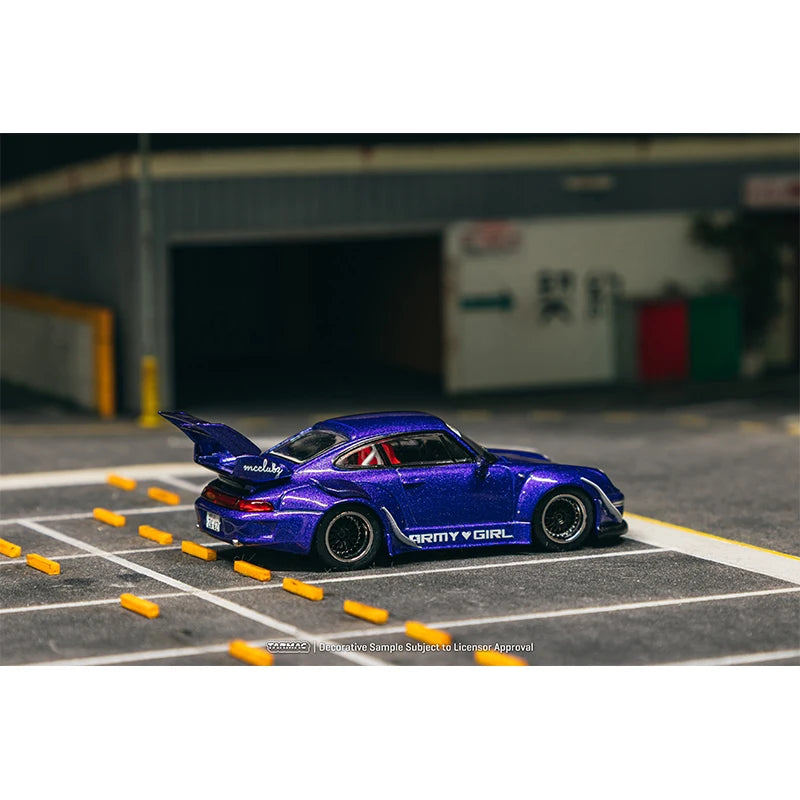 Tarmac Works Porsche TW RWB 993 ARMY GIRL 1:64 Diecast