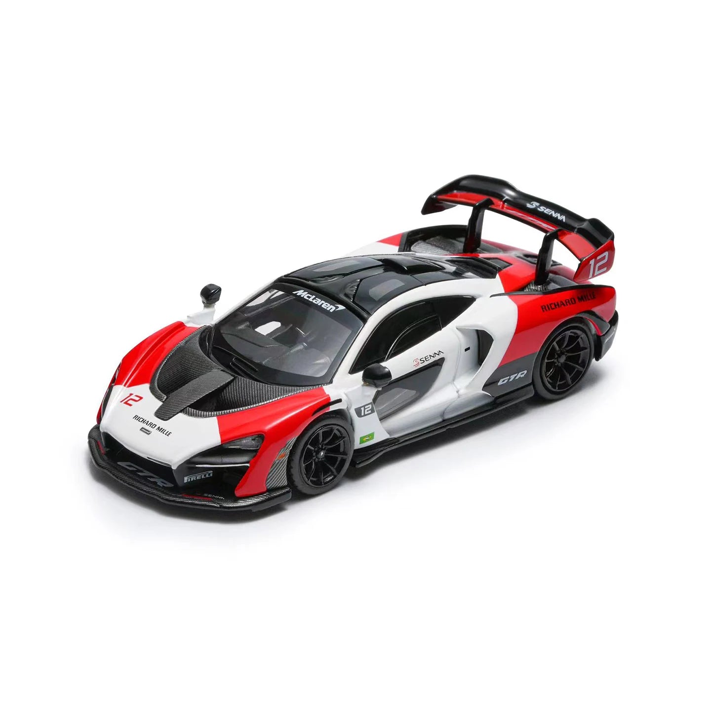 McLaren Senna GT-R White Hobby Masdi 1:64 Diecast
