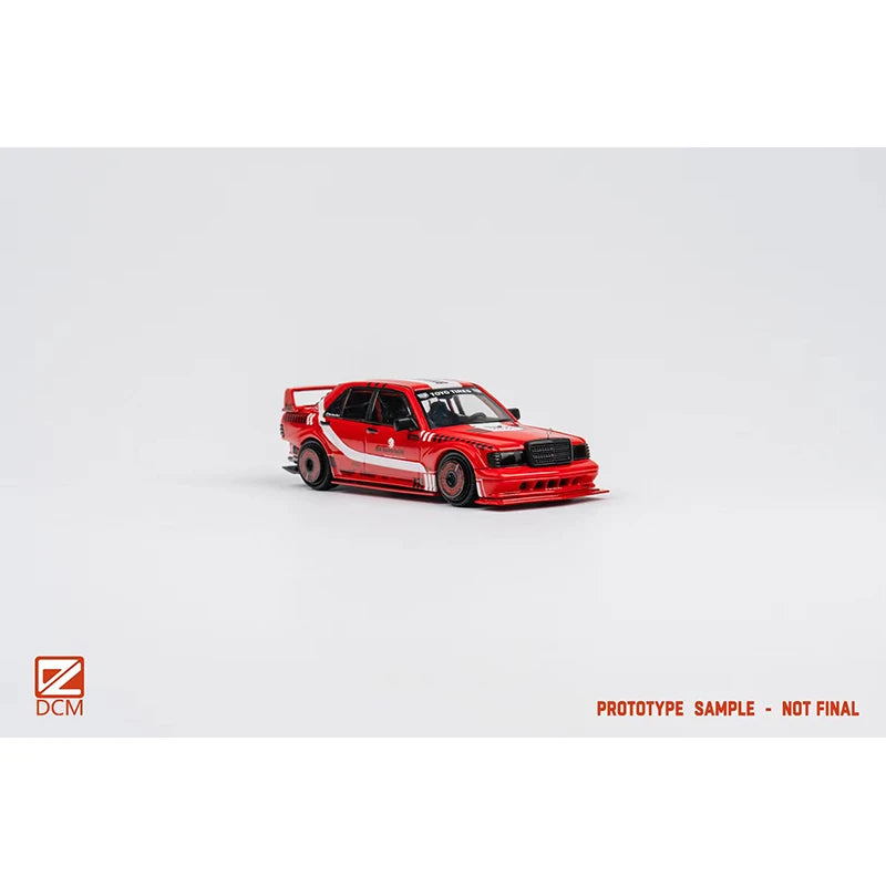 Mercedes-Benz 190E EVO II Red DCM 1:64 Diecast