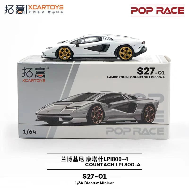 XCARTOYS Pop Race Countach Lpi 800 4 7 6:64 Diecast