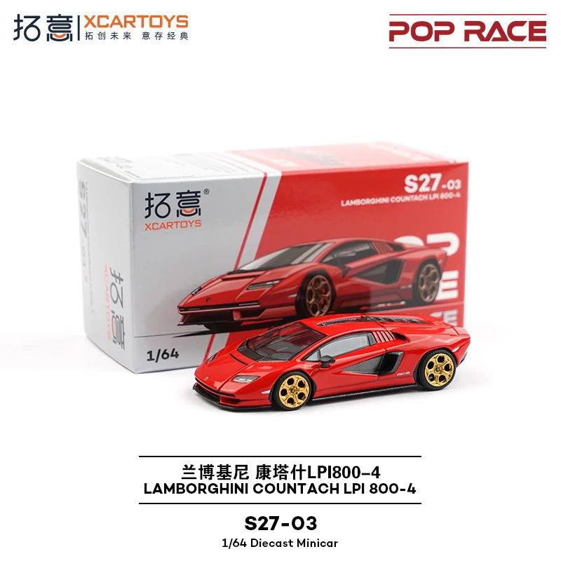 XCARTOYS Pop Race Countach Lpi 800 4 7 6:64 Diecast