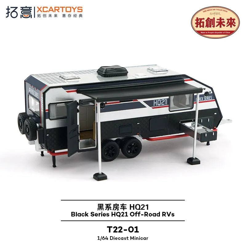 XCARTOYS Black Hq21 Off Road Rvs 1 64 Metal Plastic 1:64 Diecast