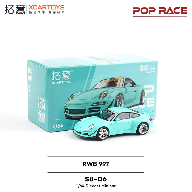 XCARTOYS Pop Race RWB 997 7 64 S8 1:64 Diecast