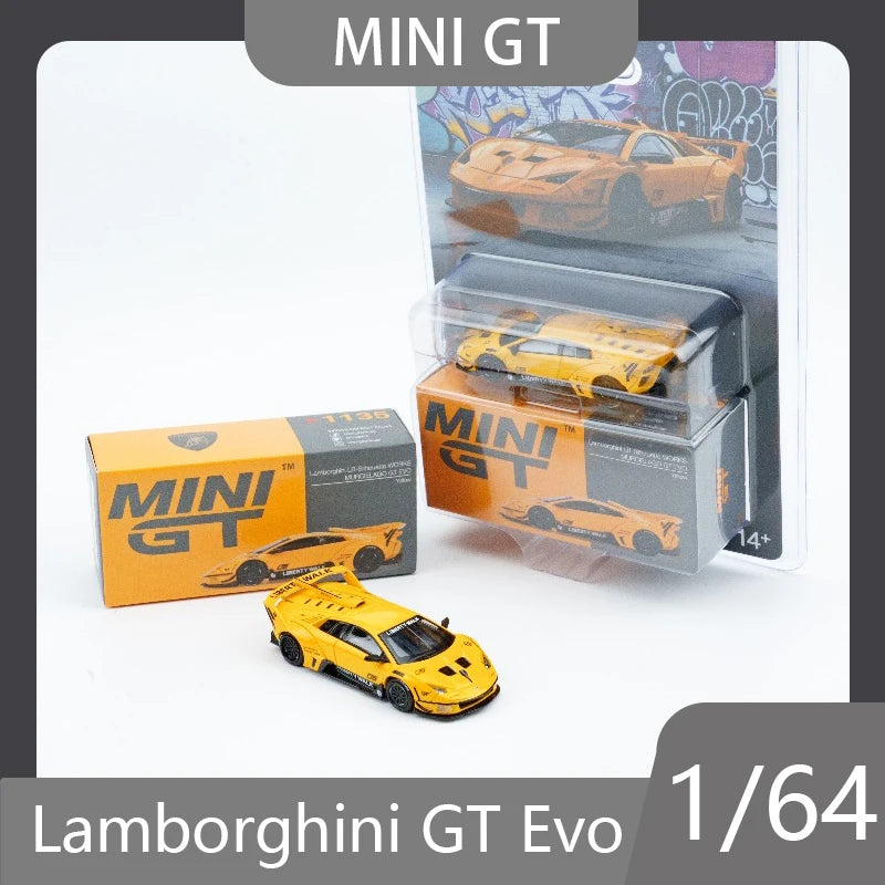 MINI GT MINI Cooper GT Evo Yellow 1:64 Diecast