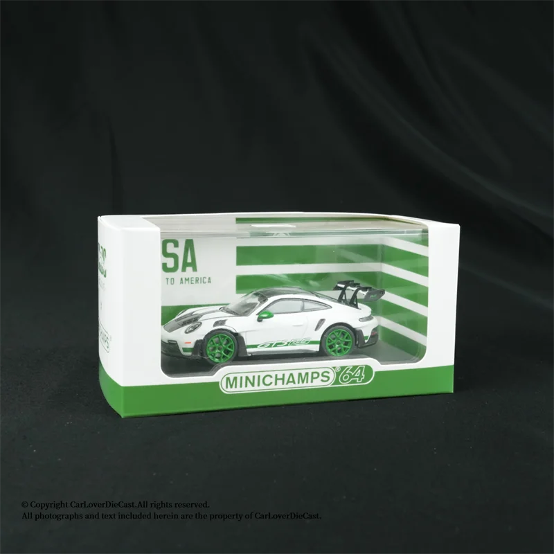 Minichamps 1 64 GT3 RS 2023 White W Weissach Package 1:64 Diecast