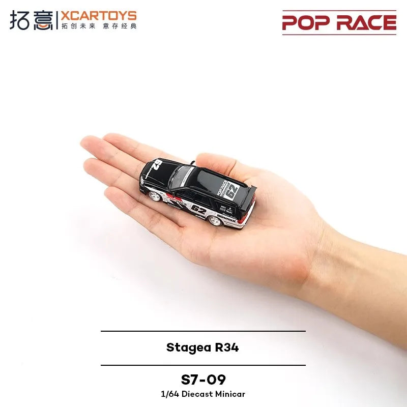 XCARTOYS Pop Race Stagea R34 1 64 S7 09 1:64 Diecast