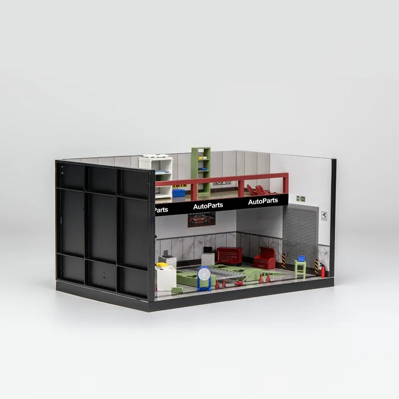 MH Repair Garage Diorama 1:64 Display