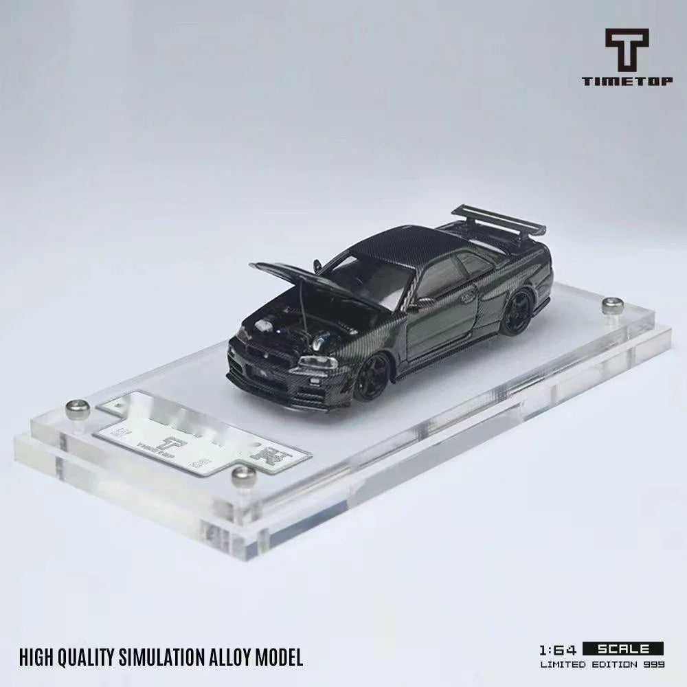 GT-R R34 Open Timemicro Tm 1 64 Simulated Decoration 1:64 Diecast