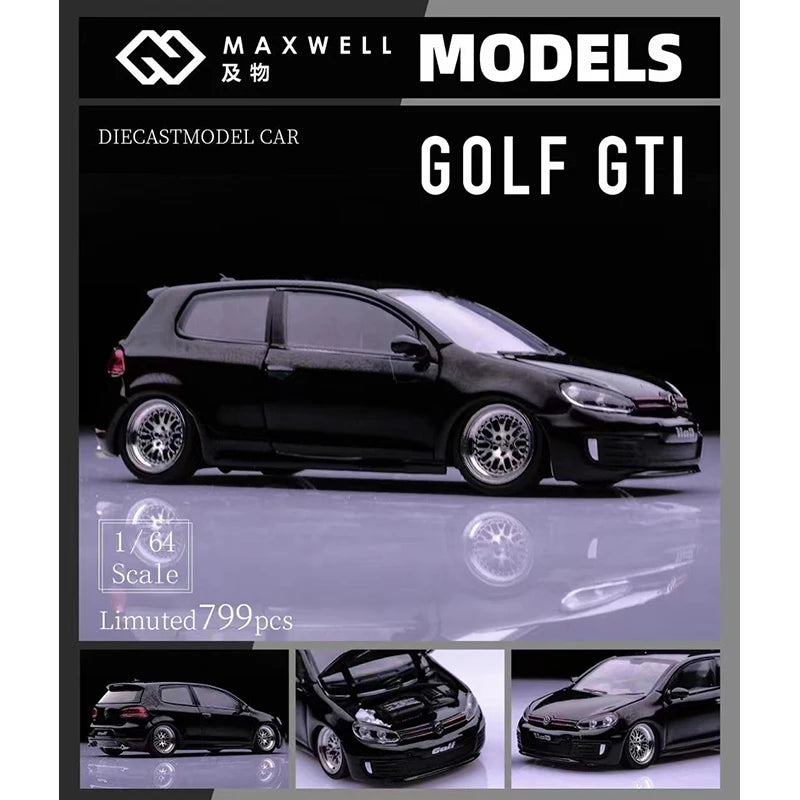 Volkswagen Golf GTI MK6 VI VAG BBS Maxwell 1:64 Scale Diecast Model Car