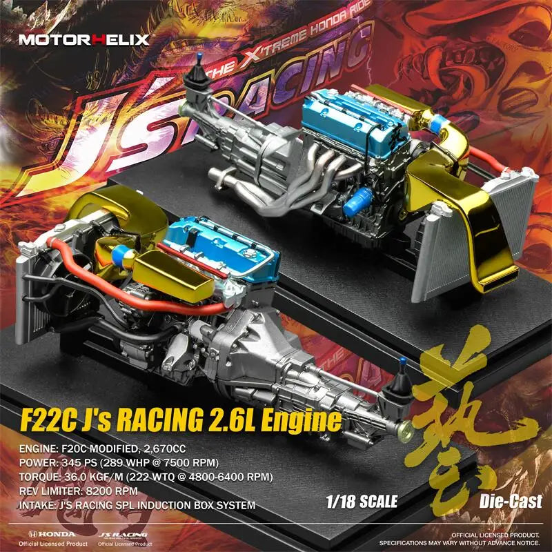 Presale Motorhelix Mh 1 18 F22c J S Raging 2 1:18 Diecast