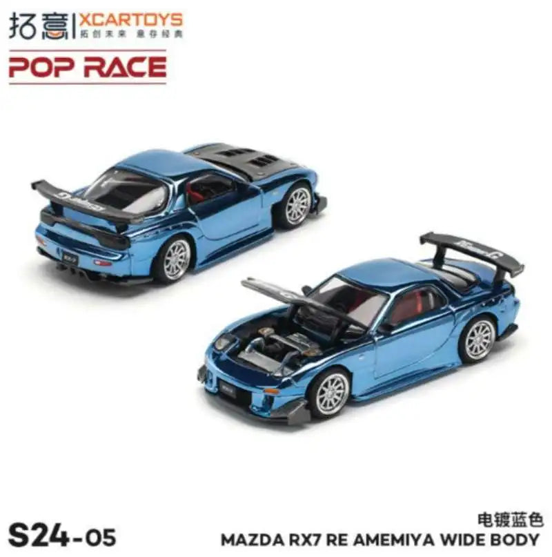 XCARTOYS Pop Race RX-7 Re Rx7re Wide Body 1 64 Metal 1:64 Diecast