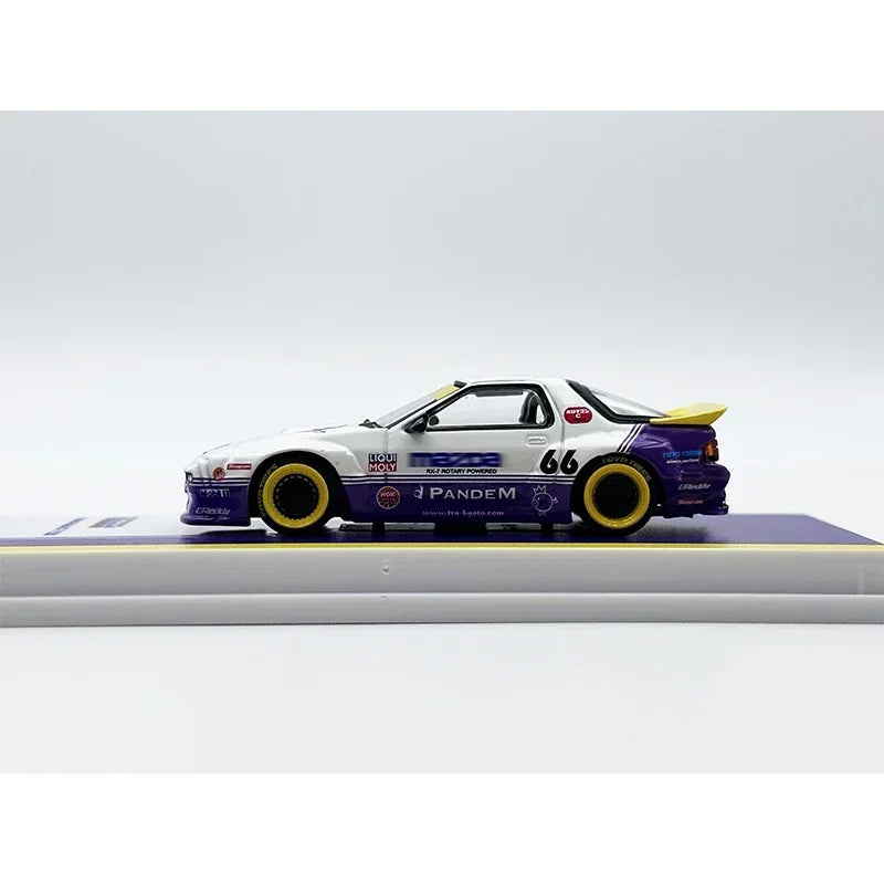 Tarmac Works Mazda RX-7 FC3S Pandem White Purple 1:64 Diecast