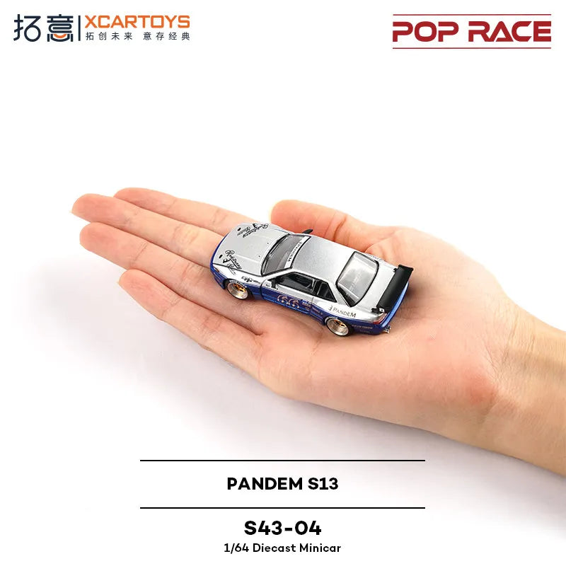 XCARTOYS Pop Race Pandem S13 66 1 64 Metal Plastic Parts 1:64 Diecast