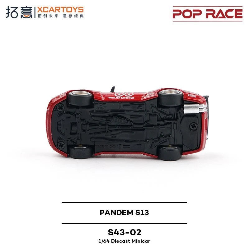 XCARTOYS Pop Race Pandem S13 1 64 Metal Plastic Parts S43 1:64 Diecast