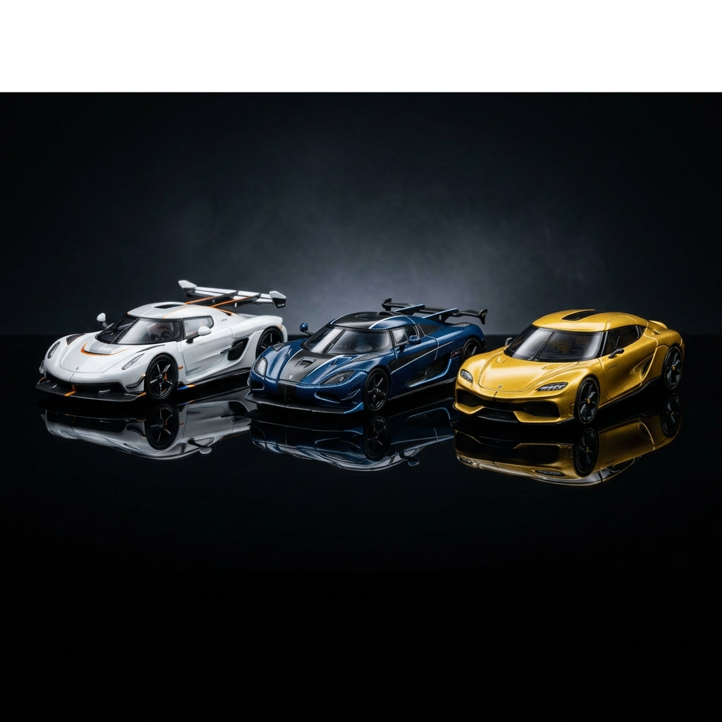 Koenigsegg Diecast Models - Jesko, Agera RS and Gemera Hypercars
