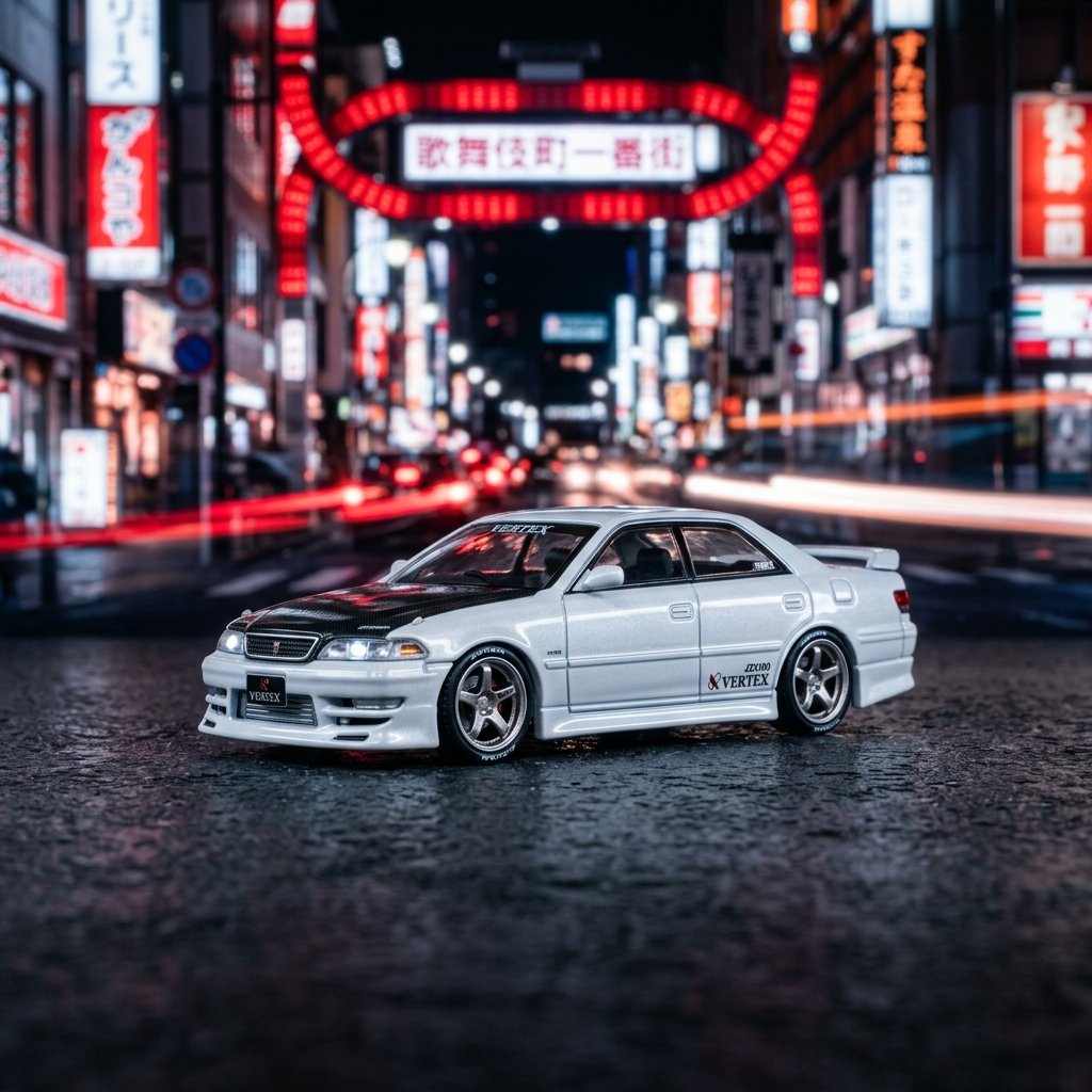 Toyota VERTEX Mark II JZX100 Tarmac Works 1:64 Scale Diecast Model Car