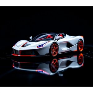 Bburago Ferrari La white red 1:64 Diecast