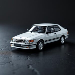 Tarmac Works Saab 900 Turbo White 1:64 Diecast