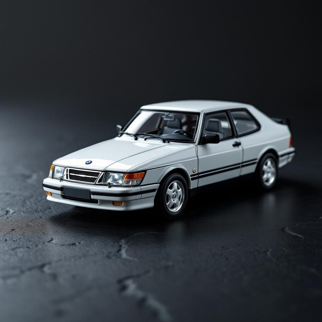 Tarmac Works Saab 900 Turbo White 1:64 Diecast