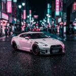 Nissan GT-R R35 White Flash LBWK MC 1:64 Diecast
