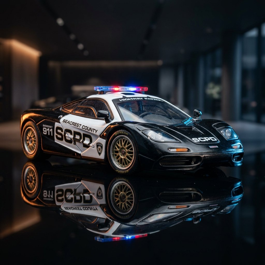 McLaren F1 N Police SCPD M64X FS 1:64 Diecast