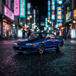 Nissan Skyline GT-R R32 Caricature Time Micro 1:64 Diecast