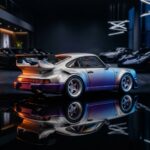 Porsche RWB 964 Matte Silver 1:64 Diecast