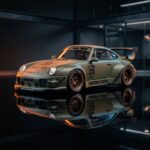 Tarmac Works Porsche TW RWB 993 ARMY GIRL 1:64 Diecast