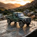Toyota Land Cruiser LC79 J70 Armed Pickup Truck HobbyFans 1:64 Scale Diecast Model Car