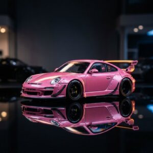 Tarmac Works Porsche TW RWB 997 Pink 1:64 Diecast