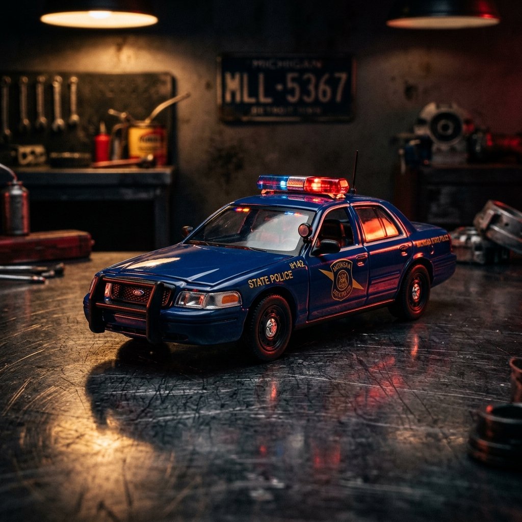 Ford Crown Victoria Police Patrol Car MK2 EN114 1:64 Diecast