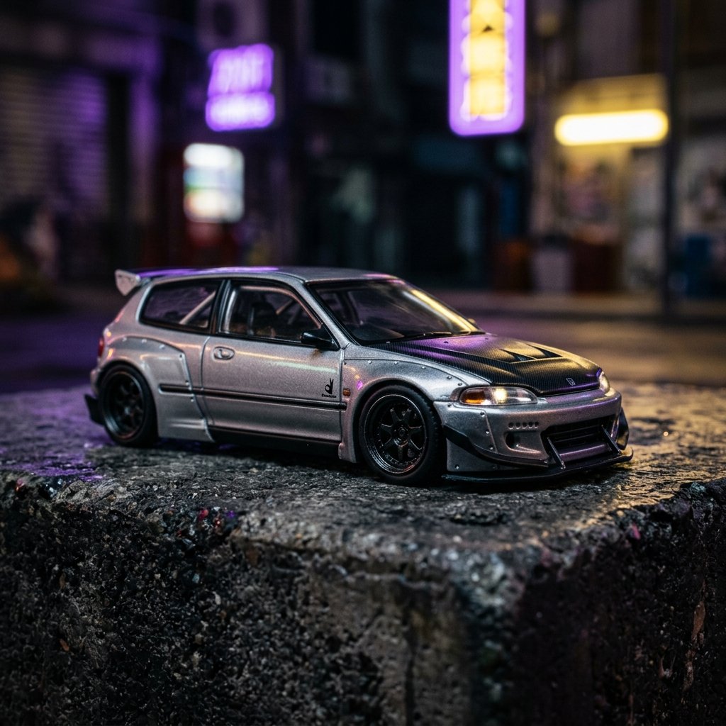 Honda Civic EG6 Pandem Rocket Bunny 1:64 Diecast