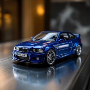 BMW M3 GT-R E46 Blue Metallic MJ Model 1:64 Diecast
