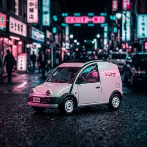Tarmac Works Nissan S-Cargo White CHASE 1:64 Diecast