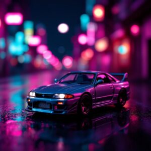 Tarmac Works Nissan VERTEX Silvia S14 Grey 1:64 Diecast